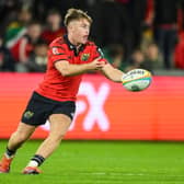 Charlie O'Shea during the United Rugby Championship Round 2 match between Munster and Vodacom Bulls at Thomond Park 