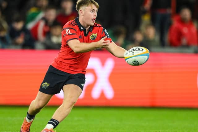 Charlie O'Shea during the United Rugby Championship Round 2 match between Munster and Vodacom Bulls at Thomond Park