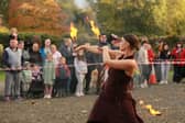 The Fire Spectacle at Limerick Harvest Festival will feature two performers Mira Ji, pictured here, and Ingrid