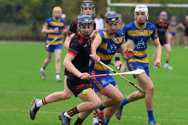 Evan Ryan in action last season, was on the Ardscoil Ris team who defeated Gaelcholaiste Mhuire on Friday