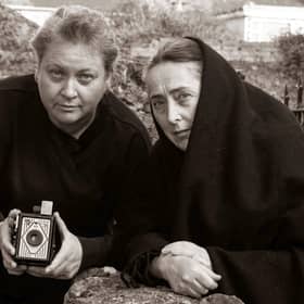 Backroom drama group  actors,  Caroline Healy-O'Connor and Sheila Nix pictured during a group photo shoot during preparations for their Abbeyfeale performances on Friday and Saturday nights at 8pm nightly.  PICTURE: JOHN REIDY