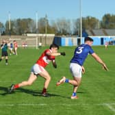 Monaleen's Mark Torpey chases Fr Caseys full back Sean Kilbridge during their Limerick SFC semi-final 