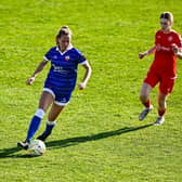Kyah Coady of Treaty United in action against Waterford earlier on this season