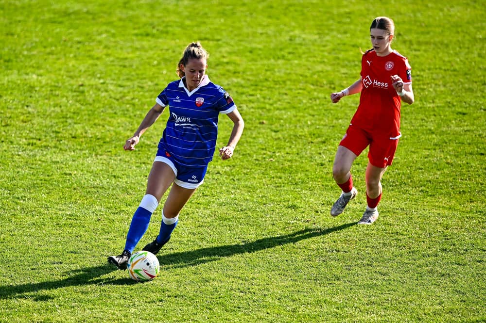Kyah Coady of Treaty United in action against Waterford earlier on this season