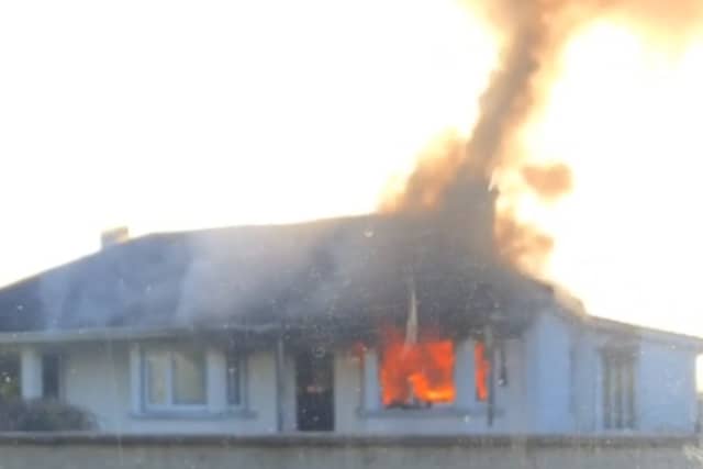 The fire was reported just after 5pm