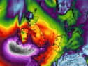 Storm forecast for Ireland