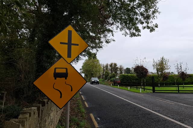 New signage has been installed close to Uregare Cross