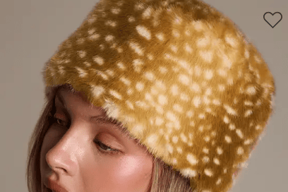 Bambi Faux Fur Pillbox Hat