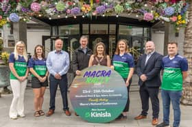 Louise Crowley, Ashley Primrose, James Tangney, Pat Murphy, Josephine O'Neill, Elaine Houlihan, James O'Connell, Ciaran Sexton at the launch of the Macra Rally in Adare  