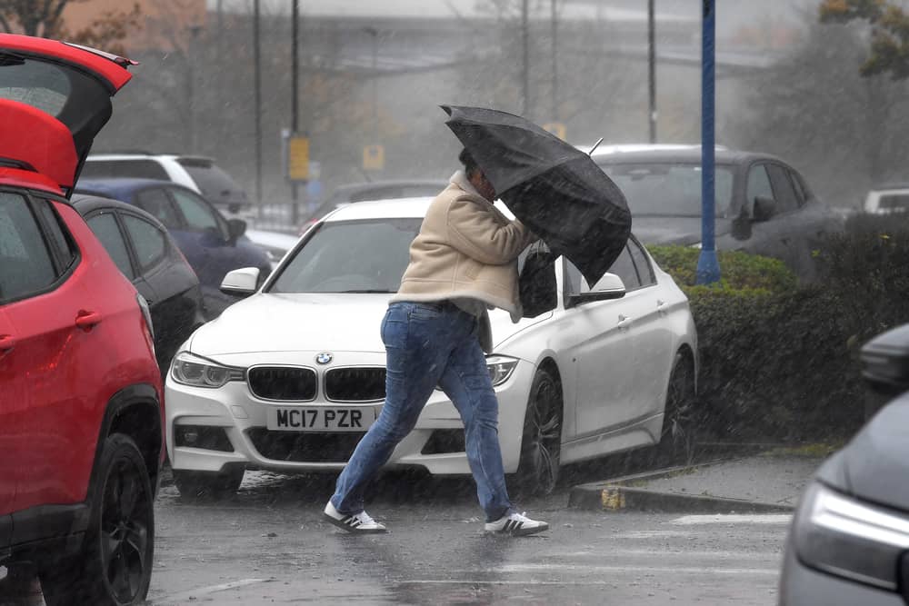 A status yellow weather warning is in effect across the country