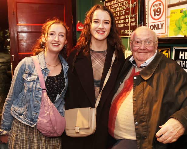 Flan Costello welcomed back Clodagh and Sinead Callahan to Costello's Tavern on Thursday night | PICTURE: Brendan Gleeson