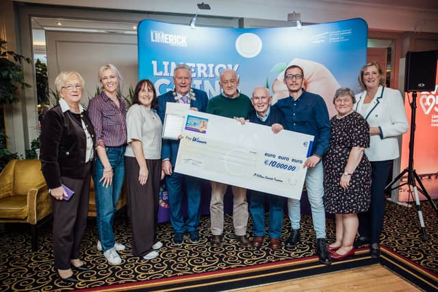Bruff Tidy Towns Clean Up receiving the top prize of €10,000 as Limerick Going For Gold overall champions for 2026