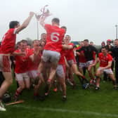 Doon celebrating winning the  Premier Junior A Hurling Championship in Cappamore