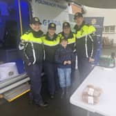 Gardai at their stand in Kilmallock Mart last October and all ages are welcome to say hello!