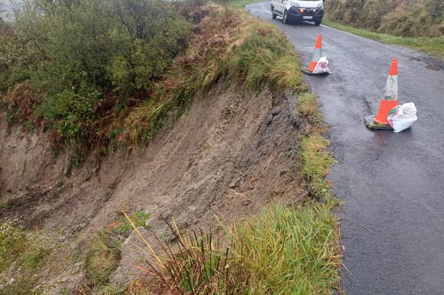 The L1329 road at Rooskagh East, Newcastle West is closed