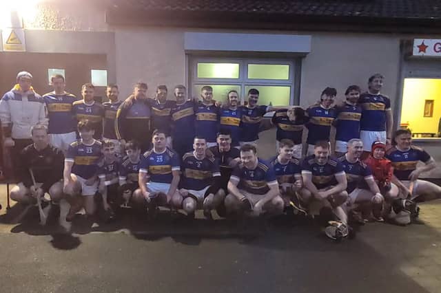 The Patrickswell team that earned victory in the Premier Junior 'B' Hurling Championship final against Doon