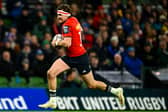 Shane Daly during the United Rugby Championship match between Leinster and Munster at the Aviva Stadium
