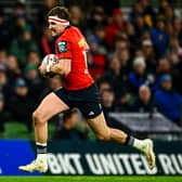 Shane Daly during the United Rugby Championship match between Leinster and Munster at the Aviva Stadium