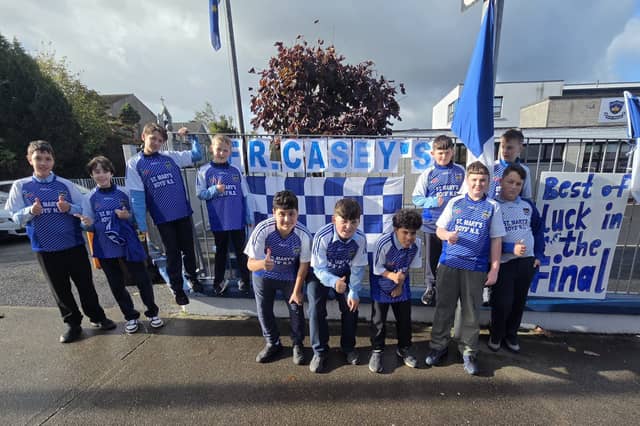 Casey's Abu!: Students at St Mary’s Boys’ National School in Abbeyfeale are hoping Fr Casey’s can land their first title since 2006