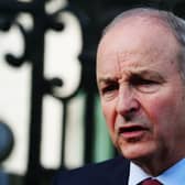 Taoiseach Micheal Martin speaks before an Irish Cabinet meeting