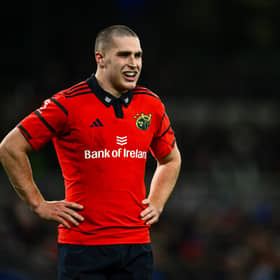 Gordon Wood of Munster during the United Rugby Championship match against Leinster 