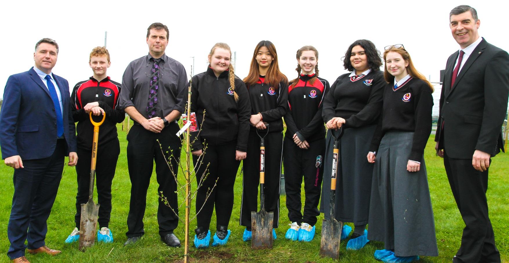 In pictures Students plant 100 trees at Limerick school for National Tree Week Page 1 of 9