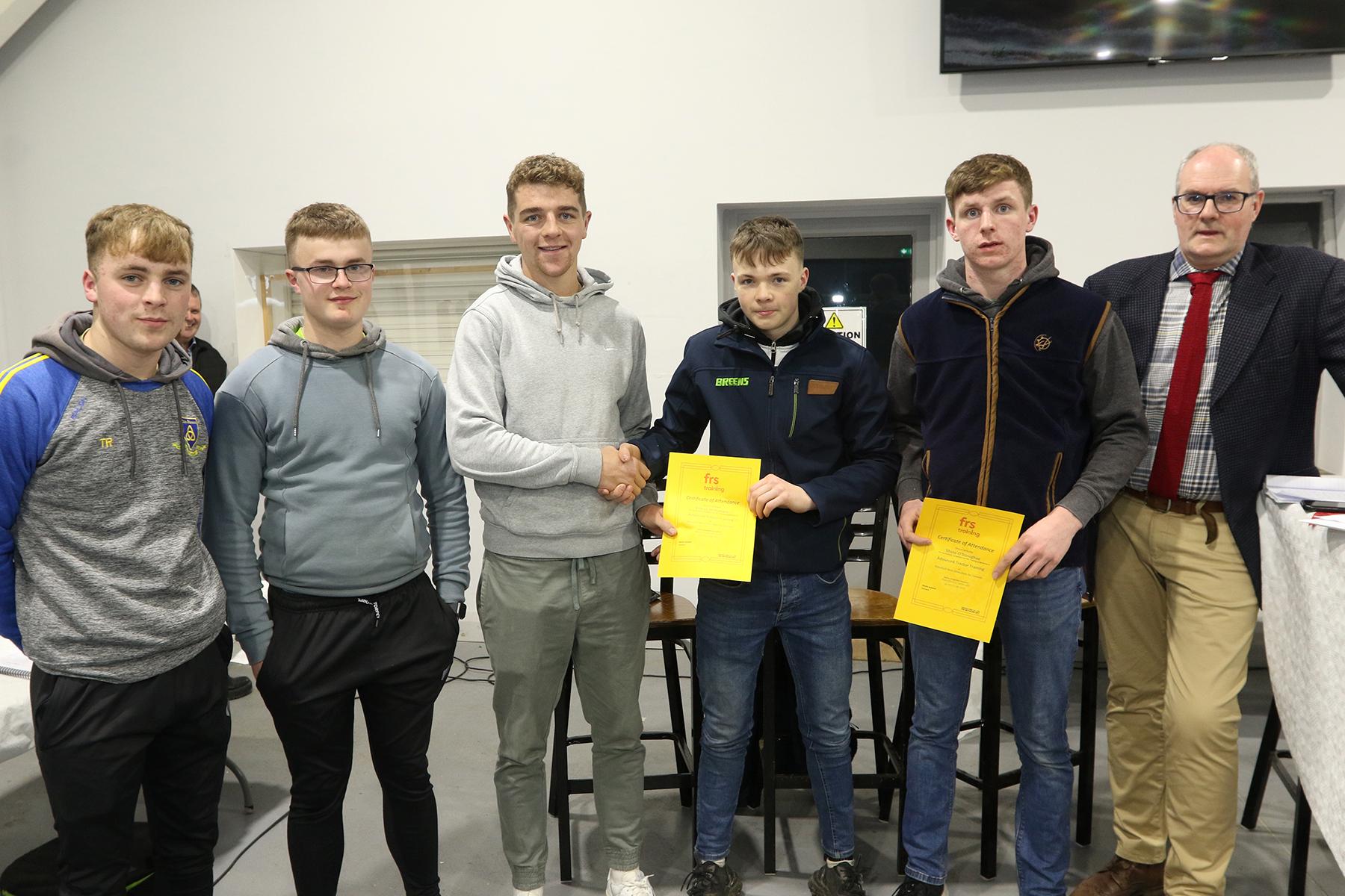 In Pictures Limerick hurler presents awards to tractor driving course