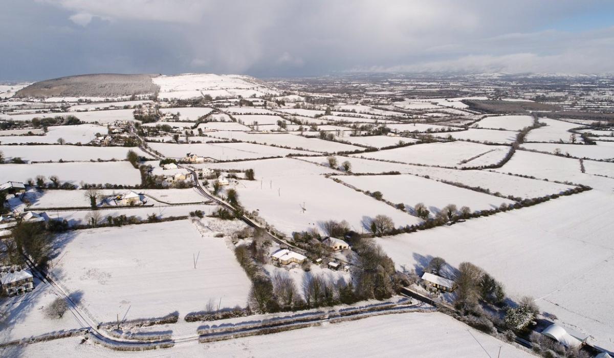 WATCH Spectacular drone footage of snowy Limerick as weather alert