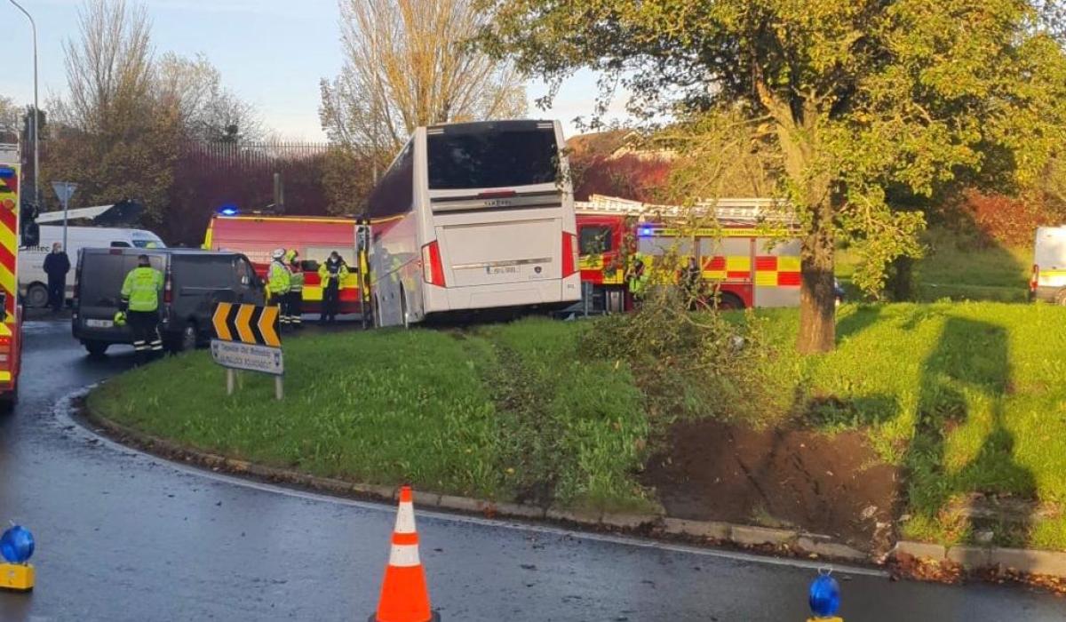BREAKING Bus crashes into Limerick roundabout Limerick Live