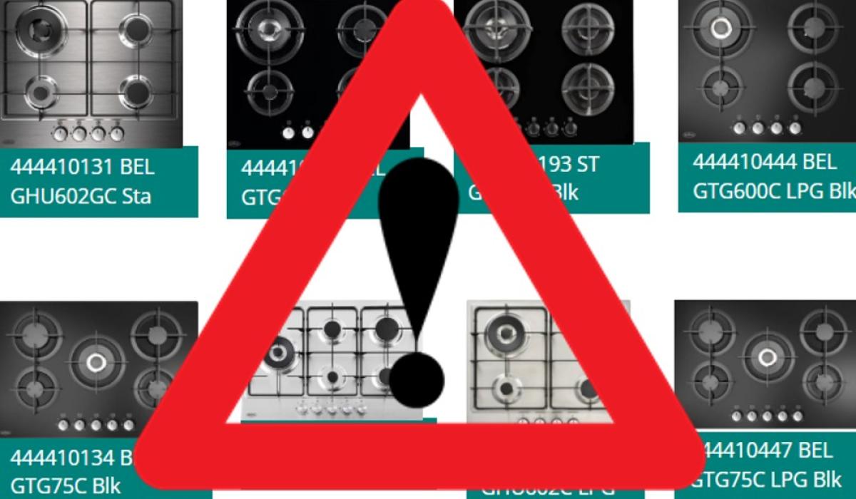ALERT Cease use of faulty gas hob appliance due to fire risk