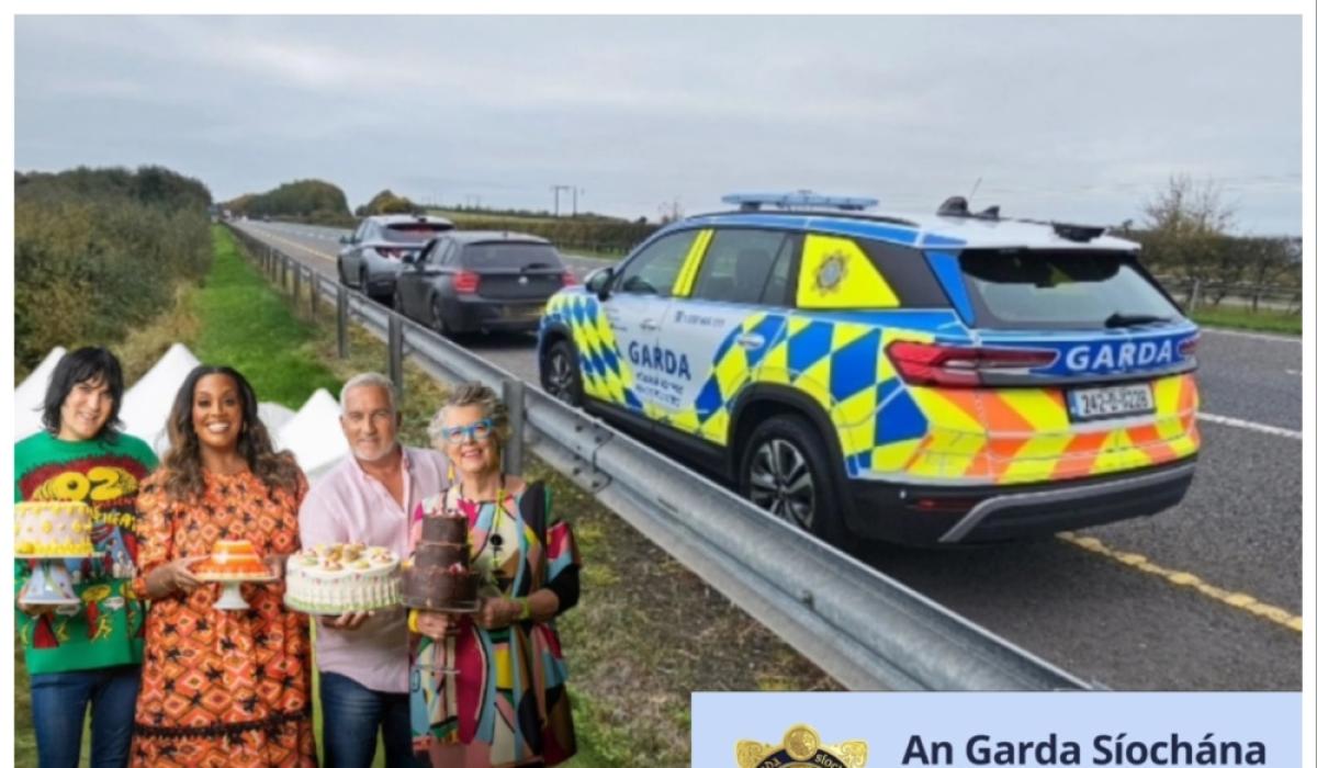 Gardaí's Bake Off-style post goes viral after 'baked' driver arrested on busy Irish motorway