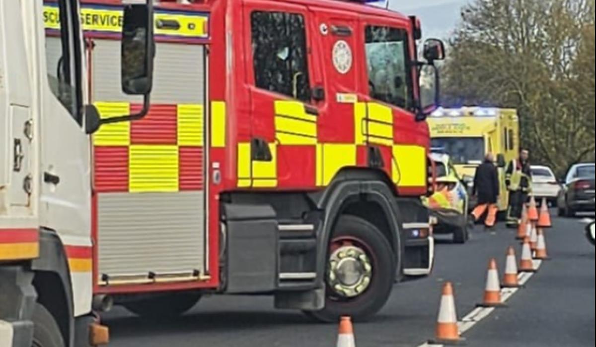 BREAKING: Emergency services at scene of two-vehicle collision on busy Limerick road