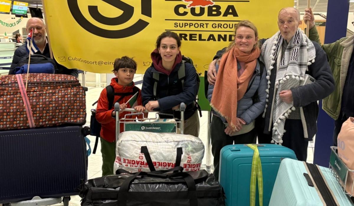 Two Limerick teenagers are part of a global convoy delivering humanitarian aid to Cuba