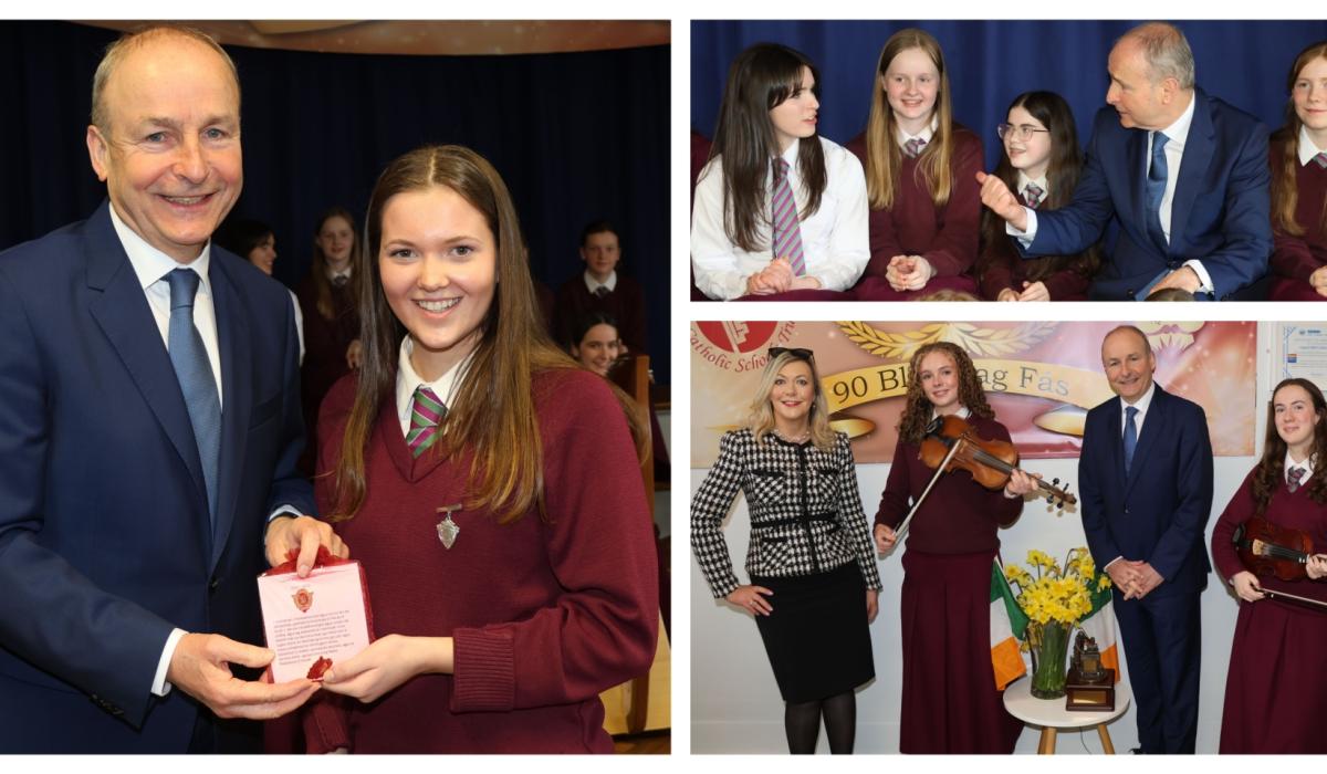 PICTURES: Taoiseach Micheál Martin visits Limerick school to celebrate their 90th anniversary