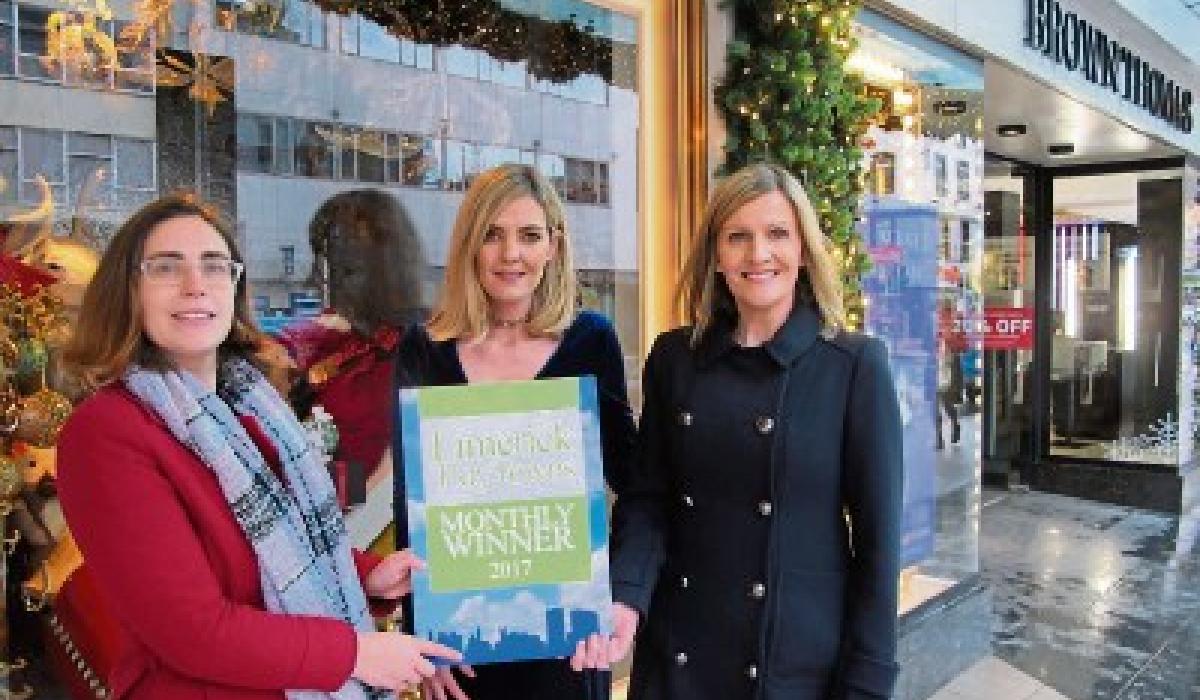 Prime Limerick retail spot Brown Thomas honoured by Tidy Towns