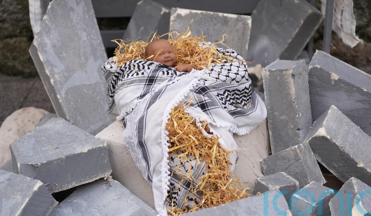 Nativity scene recreated by activists in Dublin ‘in solidarity with Gaza’