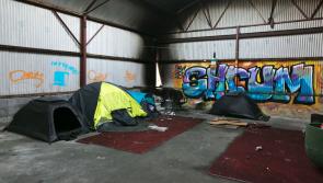Homeless man speaks from makeshift camp in Limerick