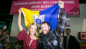 WATCH: Everest conqueror John Burke receives heroes welcome at Shannon Airport