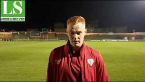 WATCH: Treaty United's Kieran Hanlon reacts to Munster derby victory over Cork City