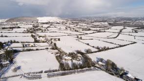 WATCH: Spectacular drone footage of snowy Limerick as weather alert remains in place