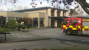 Emergency services at scene of hotel fire in Limerick