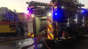 Emergency services tackle industrial fire in Limerick city
