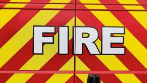 Emergency services at scene of bus fire in Limerick city