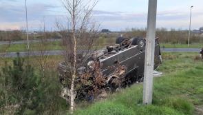 UPDATE: Road closed as emergency services at scene of overturned horse transporter