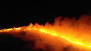 WATCH: Emergency services called to scene of woods and gorse fire in County Limerick