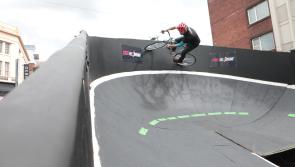 WATCH: Spectacular street velodrome attracts cyclists to Limerick city centre 