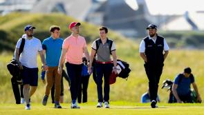 WATCH: Limerick hurler Cian Lynch and Shane Lowry draw huge gallery on Irish Open Pro Am day at Lahinch  