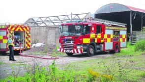 Limerick emergency services at scene of fire near Mungret College 