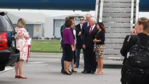 US Vice President Mike Pence lands in Shannon Airport 