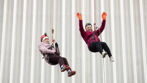 WATCH: Limerick pensioners abseil down Thomond Park for charity